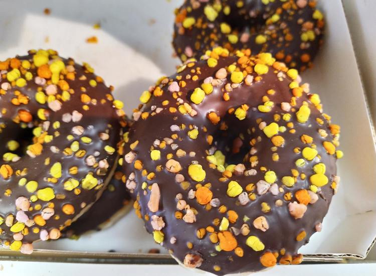 Chocolate Glazed Donuts with Sprinkles