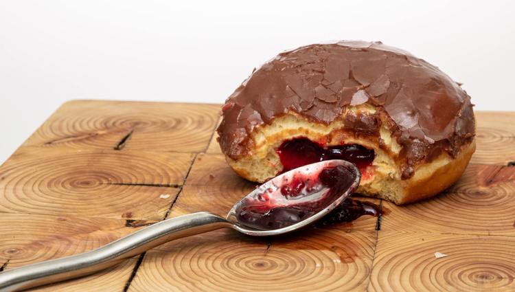 Chocolate Doughnuts with Cherry Jam - Donut Recipe