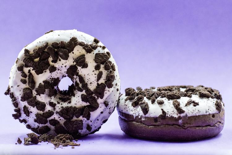 Donut Recipe - Cookies and Cream Donuts with Crushed Oreos