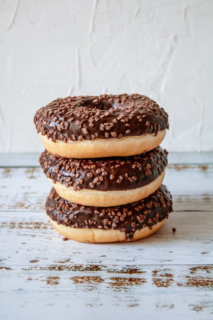Chocolate Glazed Donuts with Nuts Recipe